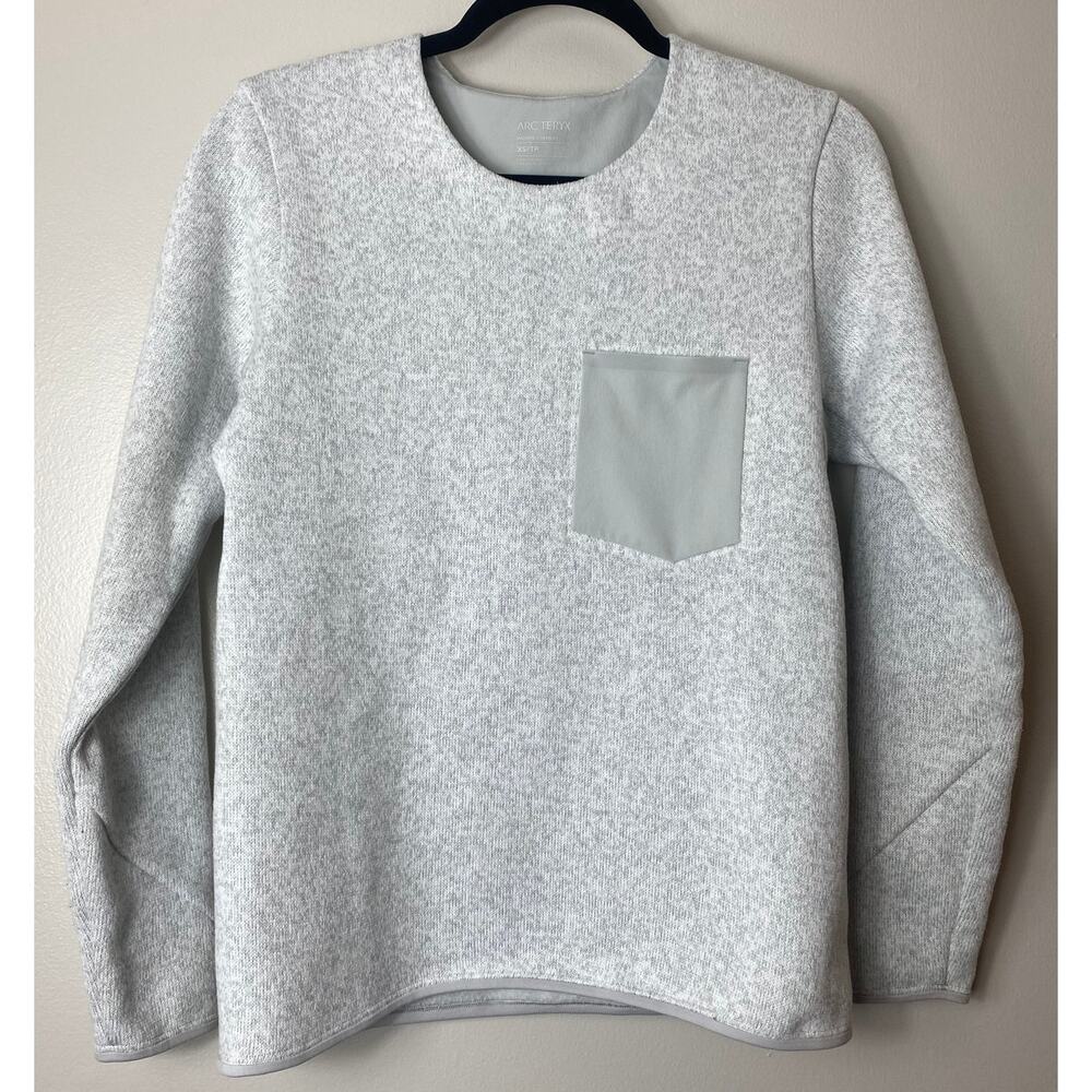 ARC'TERYX SWEATER XS GRAY GREY KNIT COVERT MINIMALIST PULLOVER HIKING OUTDOOR